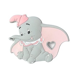 Beissfigur: Elefant · rosa