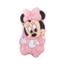 Motivperle Maus mit Schleife · Babyform, rosa 4